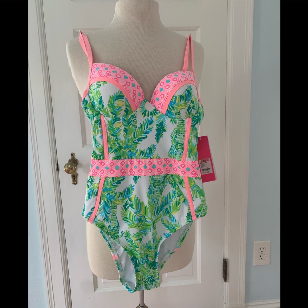 Lilly Pulitzer Palma one piece swimming suit.